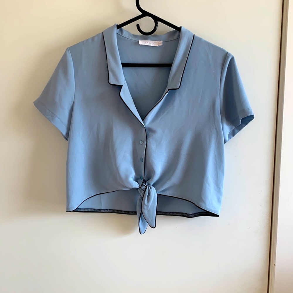 Lush Tie Blue Shirt
